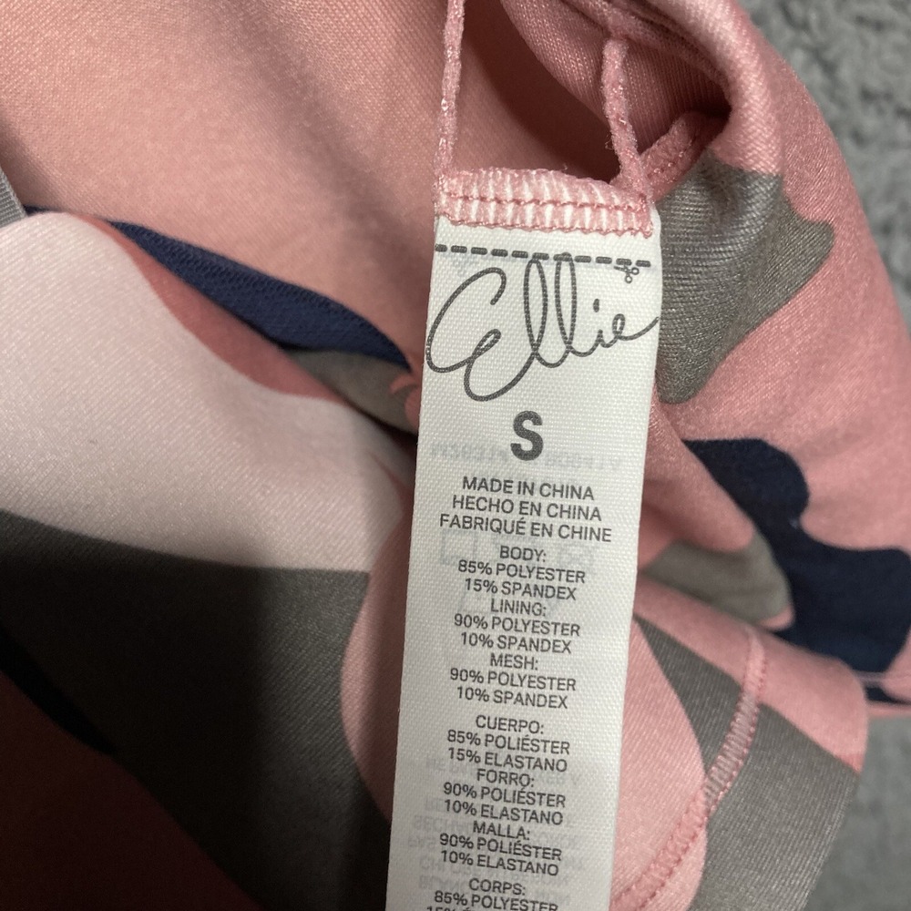 Ellie Pink Camo Longline Sports Bra For Womens S Wireless Crossback XLB0941A EUC - Picture 10 of 16